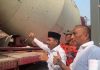 Kunjungi Pembangunan Masjid di Alam Jaya, Sachrudin Disambut Antusias Warga